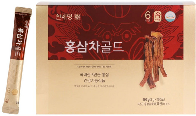 천제명홍삼 홍삼차 골드, 3g, 1개