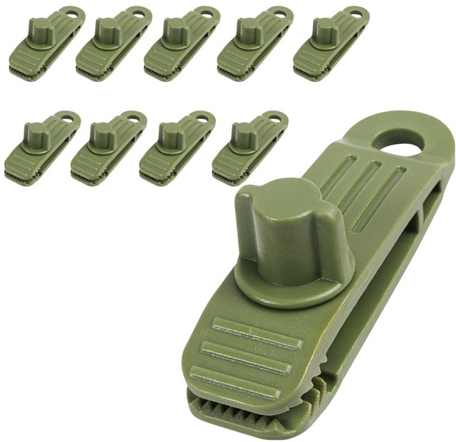 루아즈 다용도 타프클립 10p, 카키