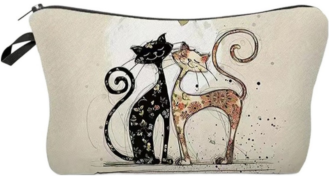 조이멀티 앤틱캣츠 다용도 화장품 파우치