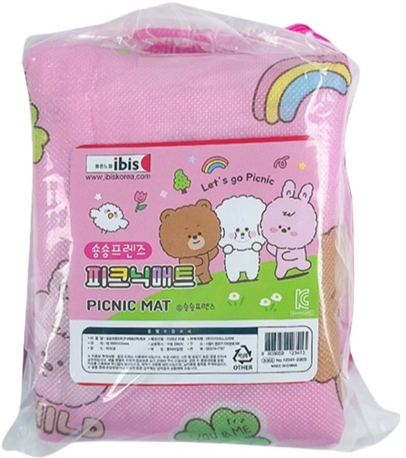 아이비스 숑숑프렌즈 피크닉 매트, 핑크