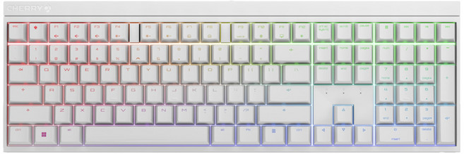 CHERRY MX Board 2.0S RGB MX2A 機械鍵盤, G80-3821LDBUS-3, 茶軸, 白正刻