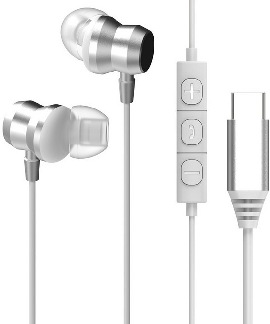 아이리버 C타입 노이즈캔슬링 유선 이어폰, ICP-G609, White