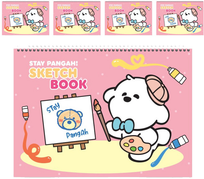 양지다이어리 여아용 기다려빵아 스케치북 1000 랜덤발송, 345*248mm, 10매, 5개