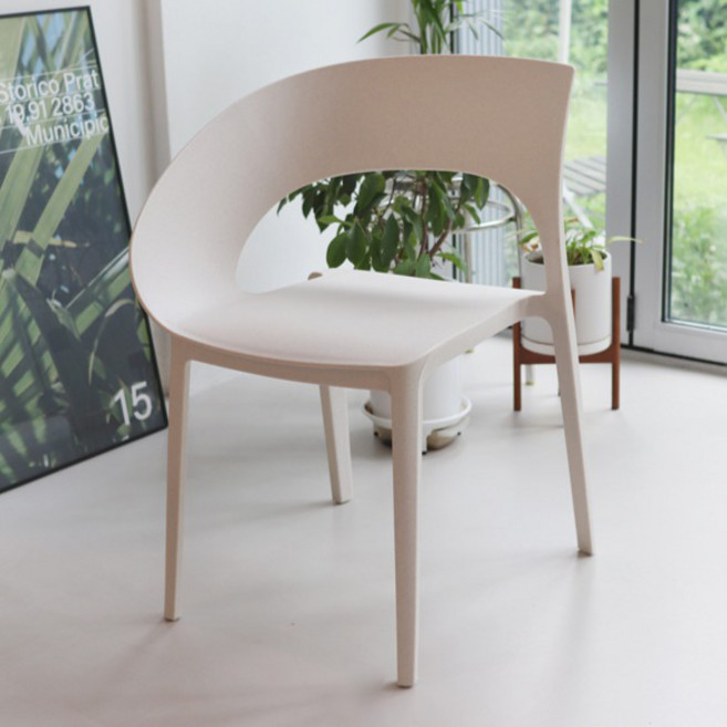 라라하우스 폴린 와이드 인테리어 식탁 카페 의자, 샌드, 2개