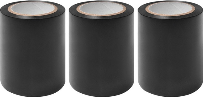 월드크린 넓은 폭 전기 테이프 검정 70mm x 10m, 3개