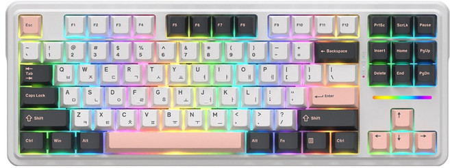 앱코 3모드 OTEMU 특주축 기계식 유무선 텐키리스 키보드 멜론축, 올리비아, AK87, 제조사축