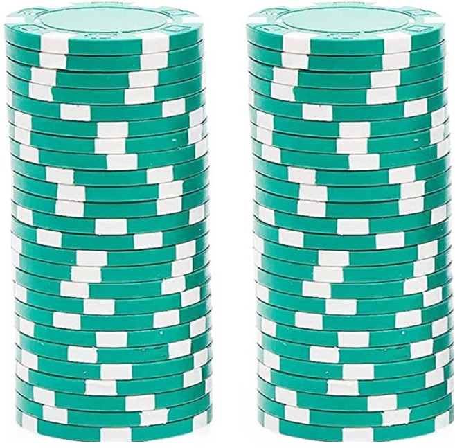 다싸닷컴 벌크 색깔칩, 50개, 그린