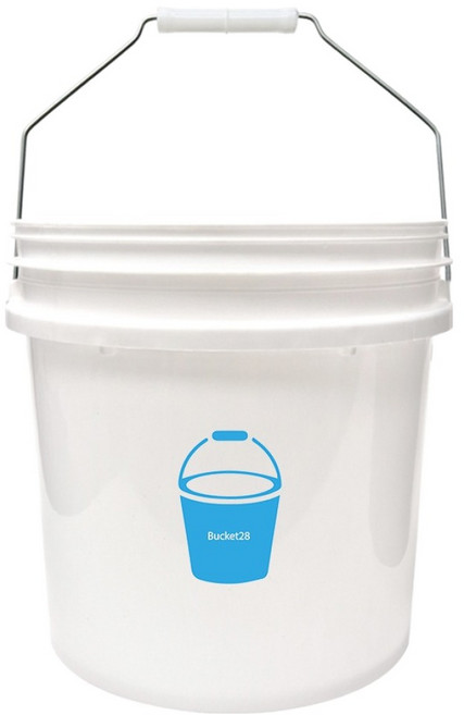 월드크린 버킷28 세차 버킷, 16L, 화이트