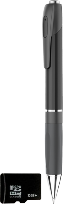 INJA 超微聲筆型錄音筆 附32GB記憶卡, P500, 黑色