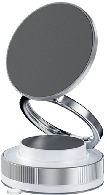 닷즈 맥세이프 접이식 진공 흡착식 마그네틱 핸드폰 거치대, 화이트, 1개