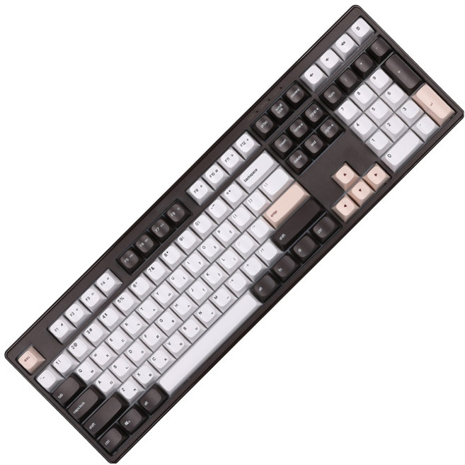 몬스타기어 유선 보글보글 6세대 멤브레인 저소음 게이밍 사무용 풀 배열 윤활 키보드, 초콜릿, X108, 제조사축