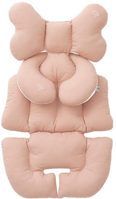 모데즈 유모차 라이너 + 목쿠션 세트, 블러쉬 피치