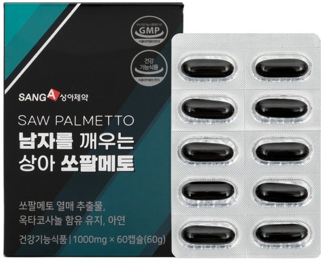 상아제약 남자를 깨우는 상아 쏘팔메토 60g, 60정, 1개