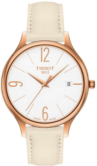 TISSOT 天梭 BELLA ORA ROUND系列 簡約羅馬腕錶 38mm