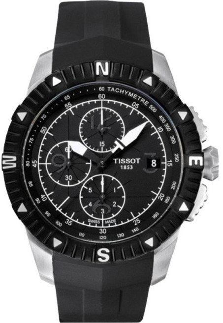 TISSOT 天梭 機械計時膠帶 男錶 43mm