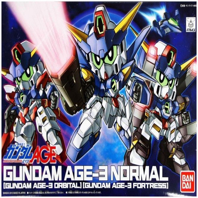 SD GUNDAM WORLD HEROES SD鋼彈世界群英集 組裝模型 372 鋼彈 AGE 3 基本/軌道/要塞型 機動戰士鋼彈 AGE, 1個