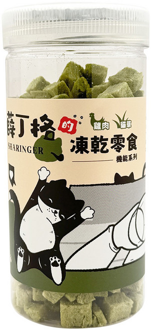SHARINGER 薛丁格 貓凍乾零食, 雞肉 + 貓草, 1罐, 70g