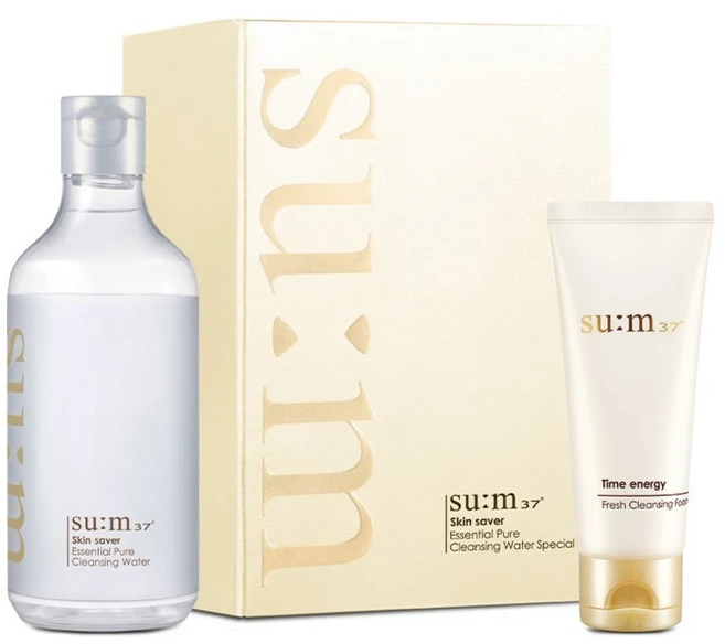 숨37도 스킨세이버 에센셜 퓨어 클렌징 워터 400ml + 클렌징 폼 100ml, 1개 - 쿠팡