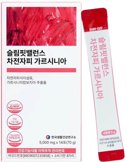 한국생활건강연구소 슬림핏밸런스 차전자피 가르시니아 14p, 1개, 70g - 쿠팡