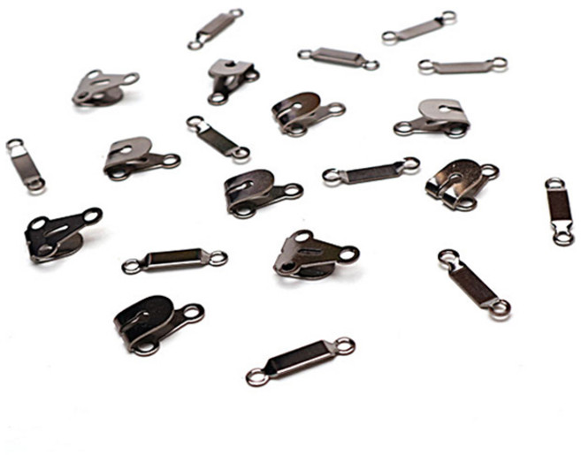 동대문단추왕 바지 치마 걸고리 1단 세트, 흑니켈, 10세트