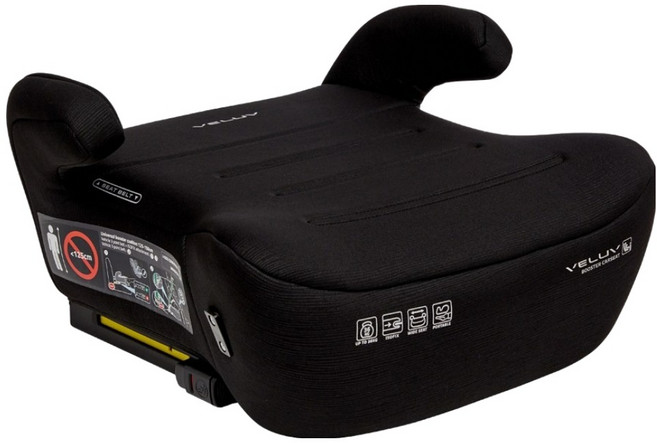 VELUV Todbi 兒童用 Bellove V50 ISOFIX 成長型輔助汽車座椅, 量子黑