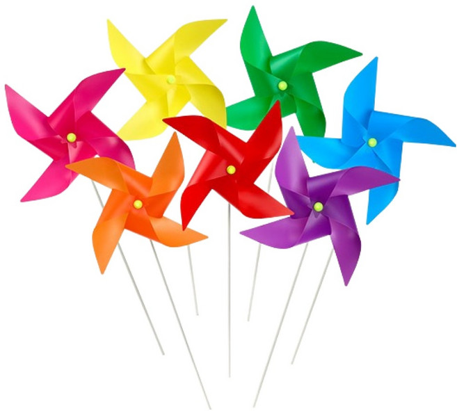 캐스비 스포츠 대왕 바람개비 7종 세트, 혼합색상, 1세트