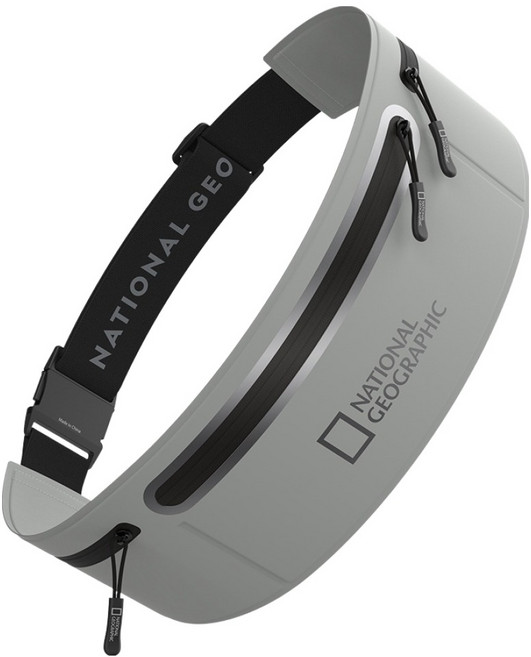 내셔널지오그래픽 핸드폰수납 모바일 러닝벨트 NGM-MRB, 그레이, 1개