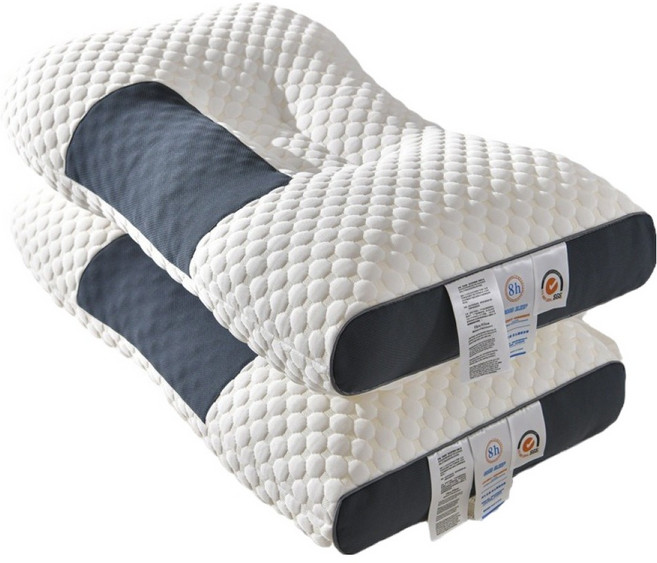 홈멧 목편한 잠 잘오는 경추 수면 베개, 혼합색상, 2개