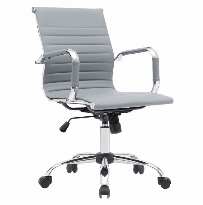 E-home Ardin雅登可調式扶手電腦椅 EFC005A, 灰色