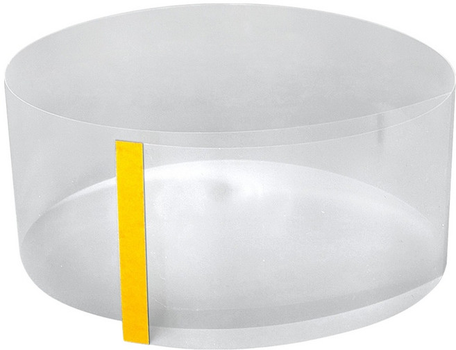 제이팩토리 조각케이크용 케이크 띠지 접착형 8cm, 투명, 15개