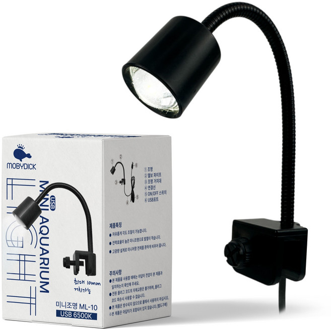 모비딕 미니조명 ML-10 USB 6500K, 1개