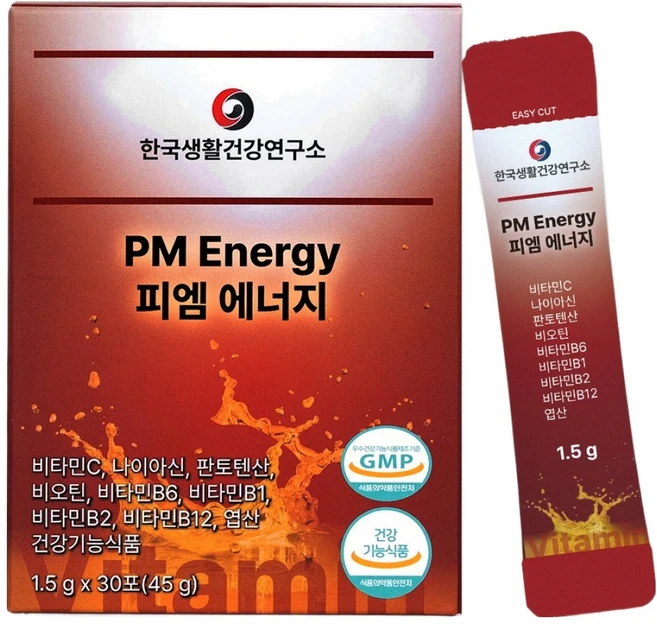 한국생활건강연구소 PM에너지 30포, 1개, 45g - 쿠팡