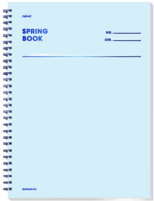 모트모트 스프링 룰드 유선노트, 세레니티, 1개