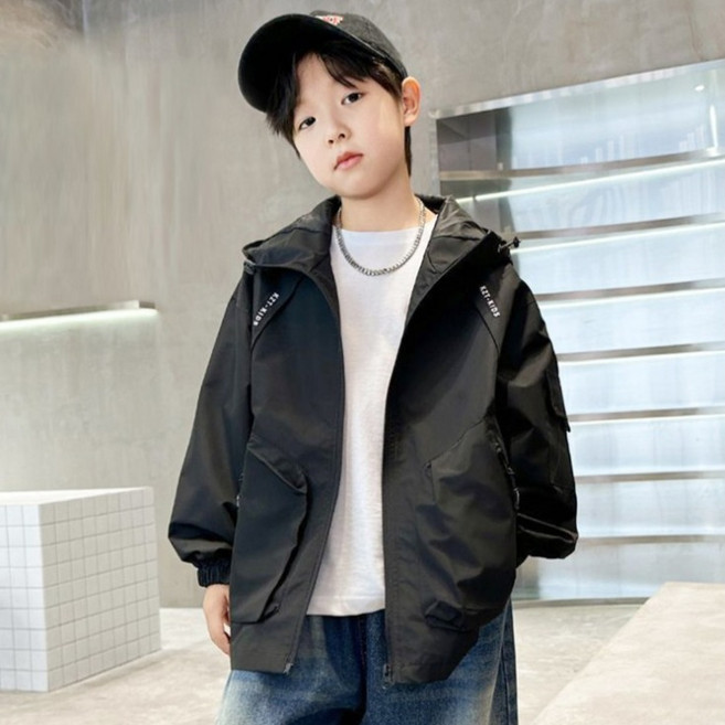 미소파파 아동용 핸썸 후드집업 바람막이 점퍼