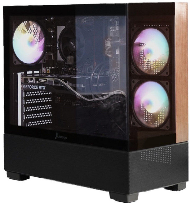 주연테크 2025 카운터 D6 라이젠5 라이젠 5000 시리즈 라데온 RX 6600, 블랙, 16GB, 512GB, WIN11 Home, D65666W-B