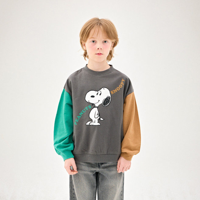 젤리스푼 아동용 피너츠 스누피 타이포커브 티셔츠