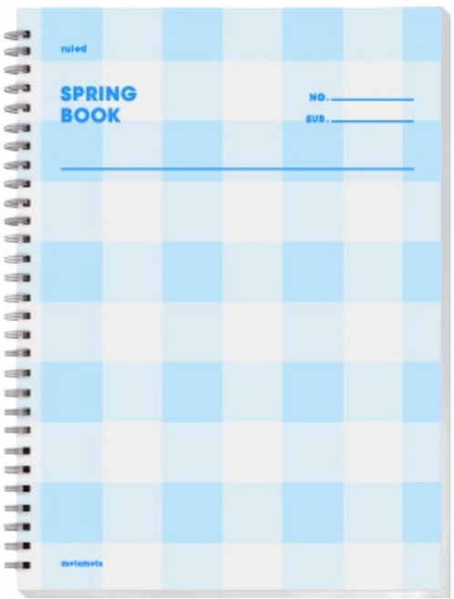 모트모트 스프링 룰드 유선노트, 럭키스퀘어, 1개