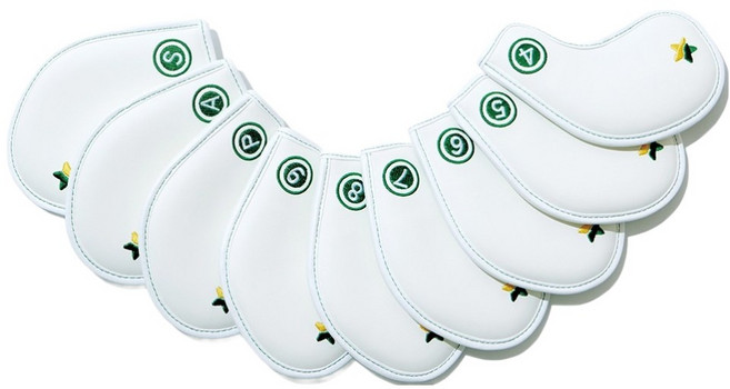 지프로 스마일 자석 아이언 커버, 화이트그린, 9개