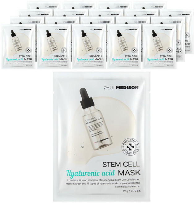 폴메디슨 줄기세포 히알루론산 마스크, 20개, 1개입