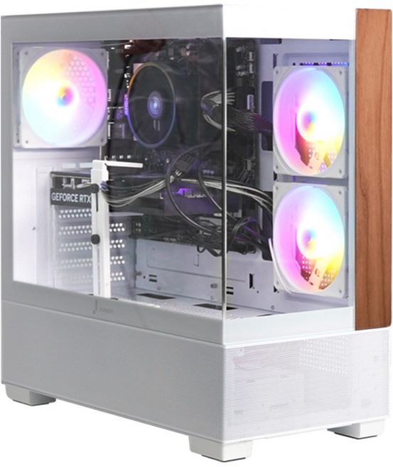 주연테크 2025 카운터 D6 라이젠5 라이젠 7000 시리즈 지포스 RTX 4070 Ti, 화이트, 16GB, 512GB, WIN11 Home, D675F47TSW-W