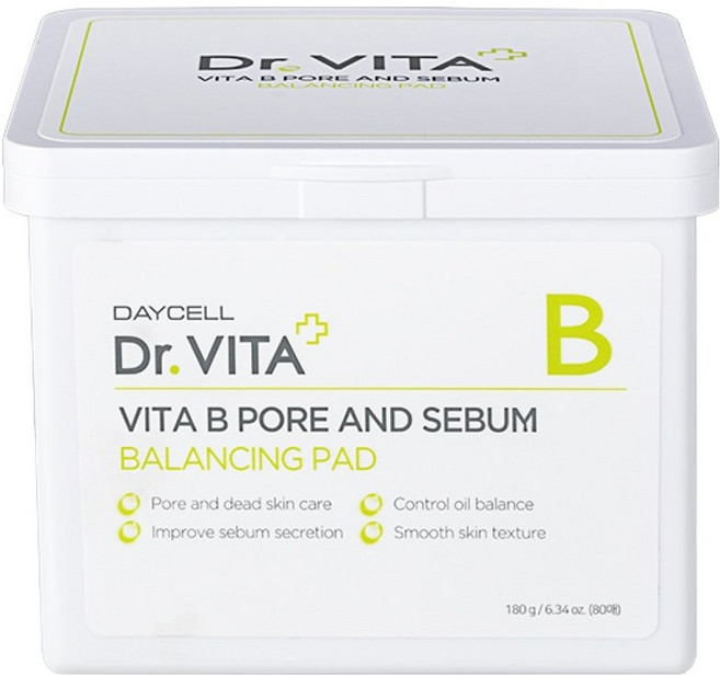 닥터비타 비타 비 포어 앤 세범 밸런싱 패드 180g, 80매입, 1개