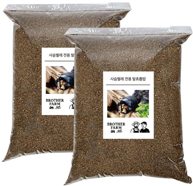 브라더팜 사슴벌레 발효톱밥 3L, 2개
