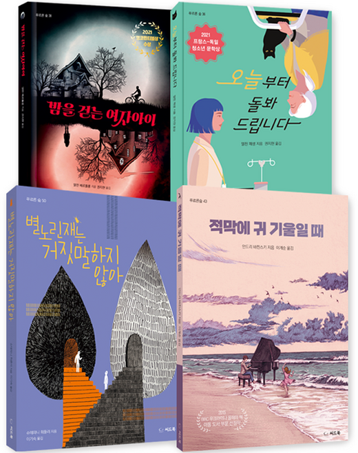 청소년 문학 해외수상작 베스트셀러 세트, 전 4권, 씨드북, 슈테파니 회플러, 안드리 바친스키, 델핀 베르톨롱, 델핀 페생