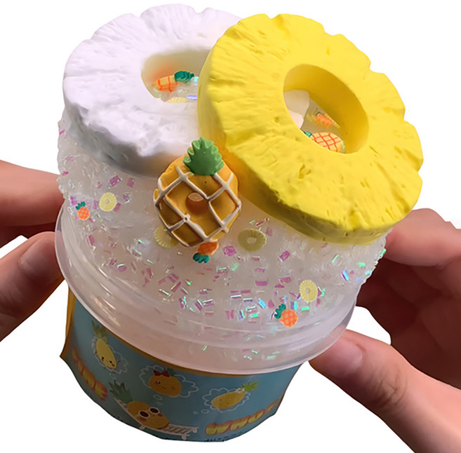 에밀리슬라임 파인2 난사 비즈 슬라임 + 점토데코 2p 세트, 혼합색상, 250g, 1세트