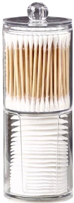 小麥購物 雙層百變組合收納盒 L1062, 1個, 透明色