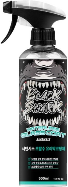 블랙샤크 발수 광택 유리막 코팅제, 1개, 500ml