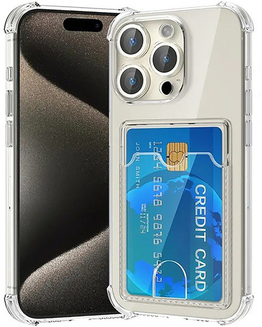 케이스틱 변색없는 카드수납 젤리 휴대폰 케이스 2p