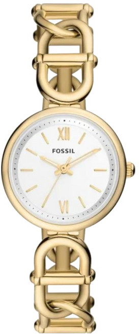 FOSSIL Carlie 時尚啞光金環手鍊式女錶 不鏽鋼錶帶 ES5272 30mm