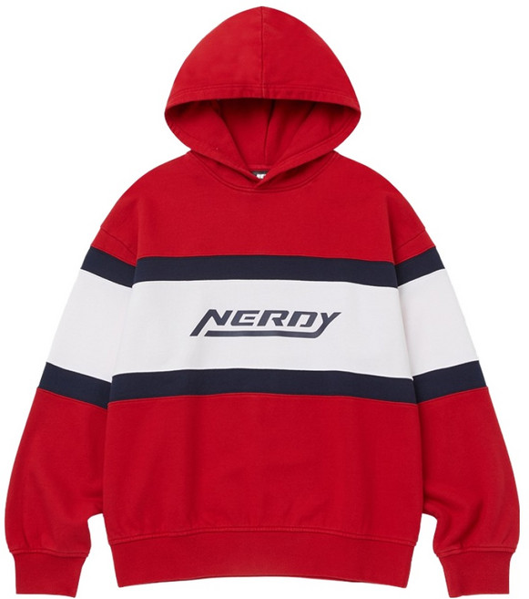널디 남녀공용 컬러 블락 레이싱 후디