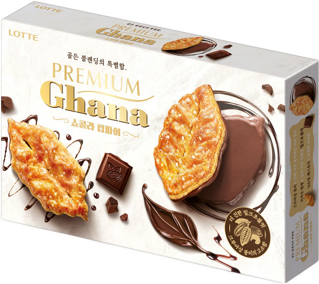 가나 프리미엄 쇼콜라 립파이, 132g, 1개